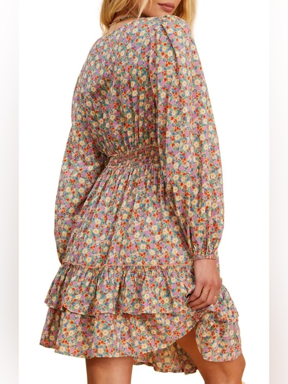 Billabong x The Salty Blonde Ditsy Dreamer Floral Cutout Mini Dress - Picture 5 of 8